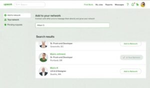 Upwork Network Feature