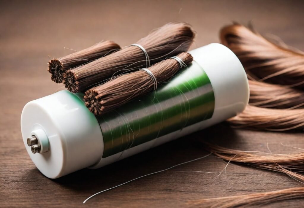 Human Hair as Renewable Energy Storage