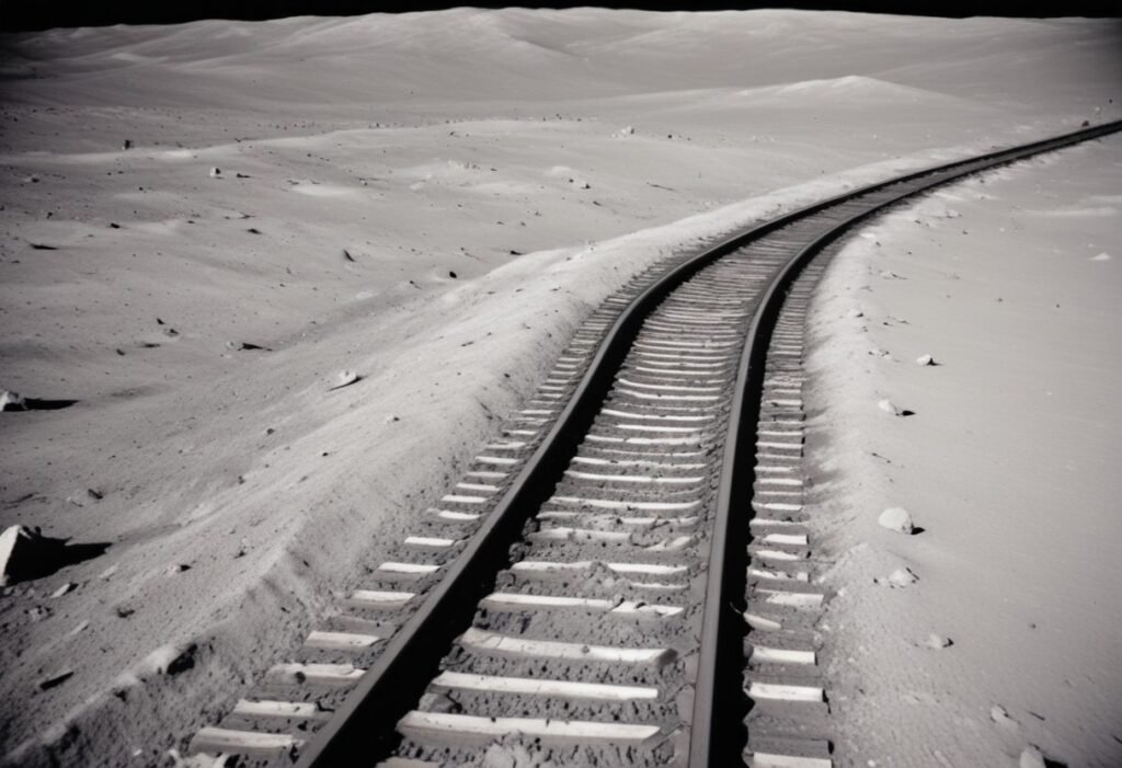 NASA’s Revolutionary Plan for Railway Tracks on the Moon for Better Transport railway tracks on the Moon