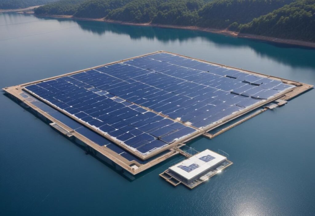 Floating Solar Power Plant on Keenjhar Lake
