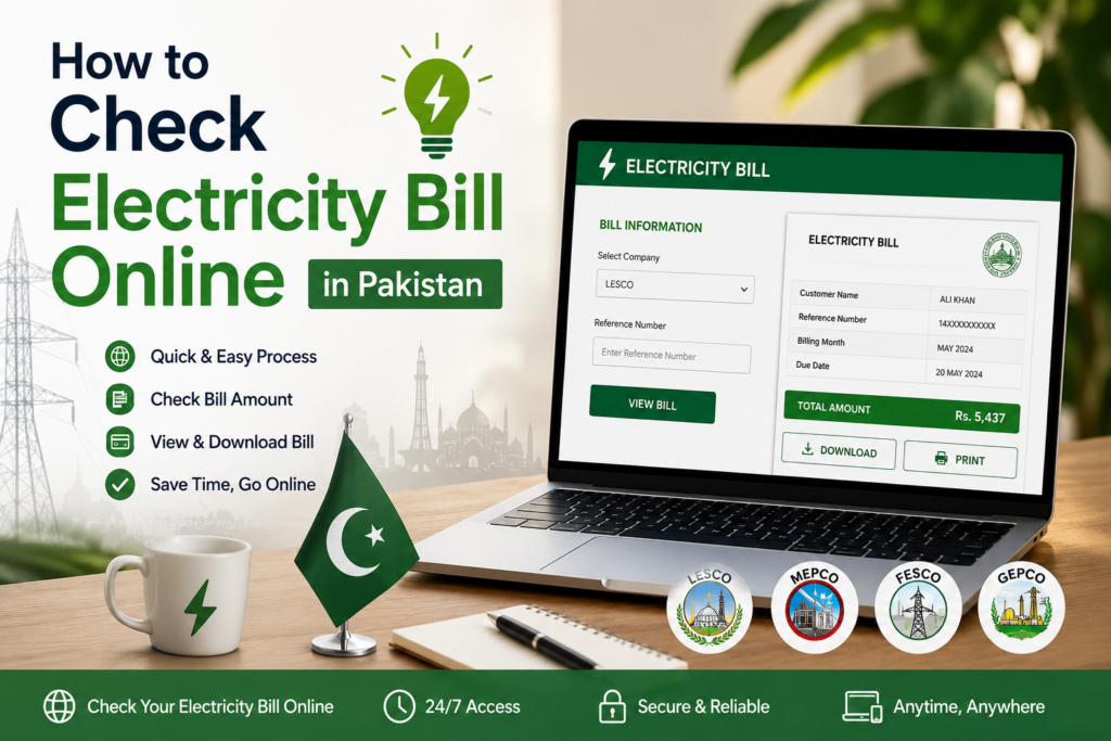 How to Check Electricity Bill Online in Pakistan