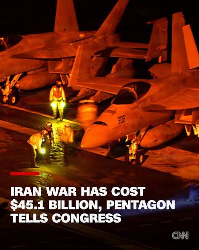 Pentagon Says Iran War Has Cost $45.1 Billion