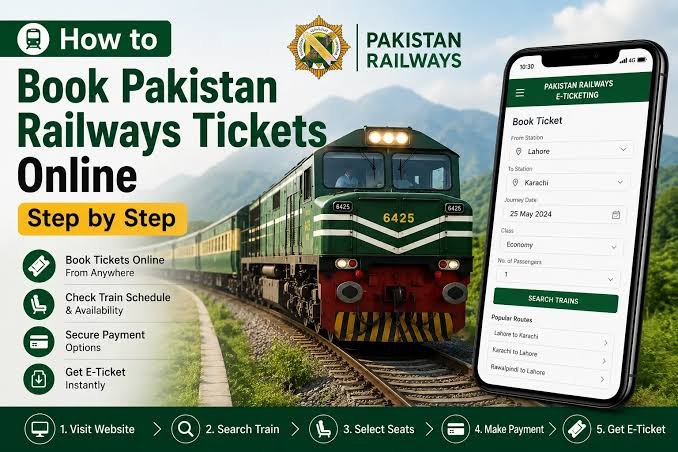 How to book a train ticket online in Pakistan